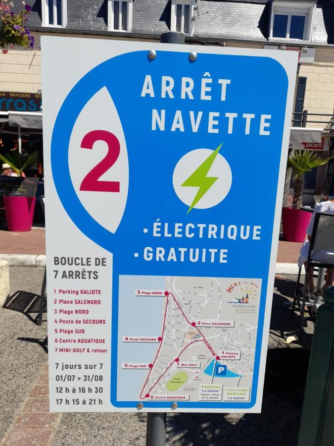 Charmante Villa Plein Sud 50M De La Plage - Balcon Vue Laterale Sur Mer - Equipee De La Fibre, Wifi, Internet Mers-les-Bains Kültér fotó